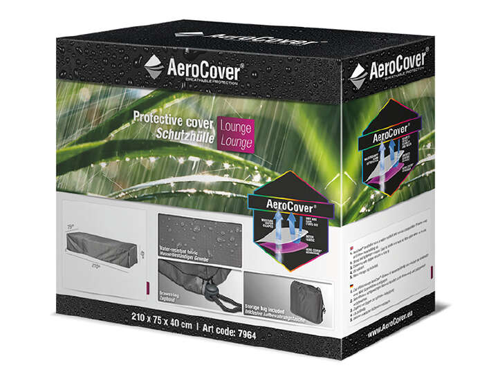 AeroCover Atmungsaktive Schutzhülle für Liegen  210x75x40 cm